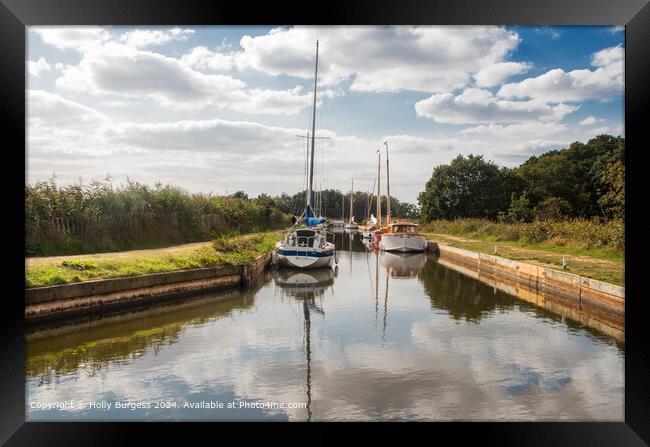 Horsely Norfolk Broads Framed Print by Holly Burgess