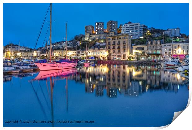 Torquay Marina  Print by Alison Chambers