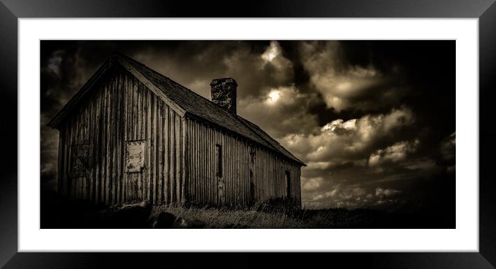 Dark Abandoned Cottage in Scotland Framed Mounted Print by Antonio Ravelli