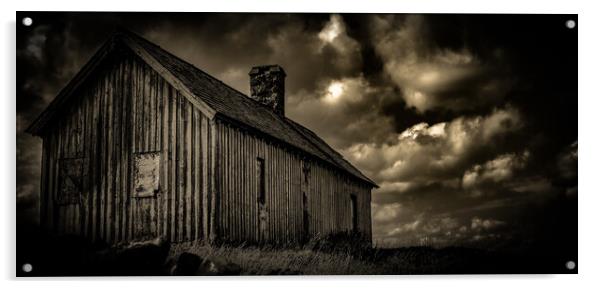 Dark Abandoned Cottage in Scotland Acrylic by Antonio Ravelli