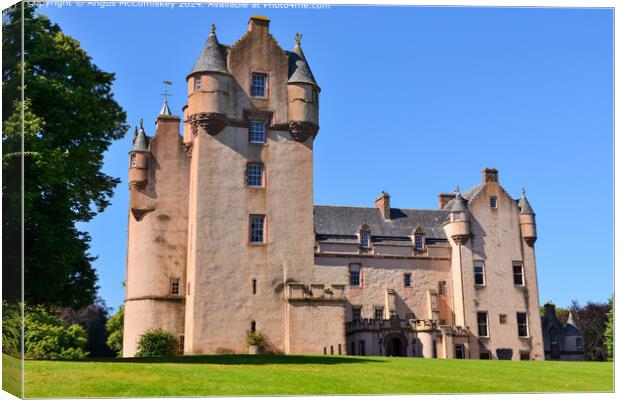 Fyvie Castle in Aberdeenshire, Scotland Canvas Print by Angus McComiskey