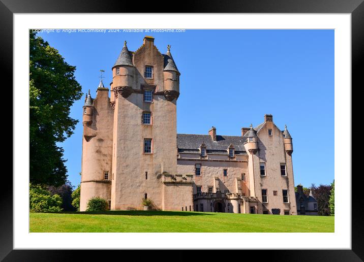 Fyvie Castle in Aberdeenshire, Scotland Framed Mounted Print by Angus McComiskey