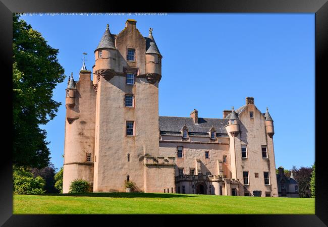 Fyvie Castle in Aberdeenshire, Scotland Framed Print by Angus McComiskey