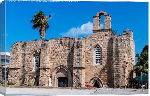 Twin Churches Famagusta, Northern Cyprus Canvas Print by Angus McComiskey