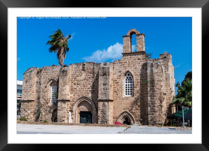 Twin Churches Famagusta, Northern Cyprus Framed Mounted Print by Angus McComiskey