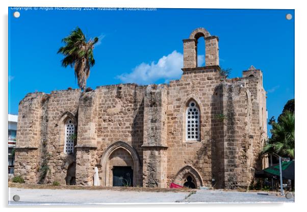 Twin Churches Famagusta, Northern Cyprus Acrylic by Angus McComiskey