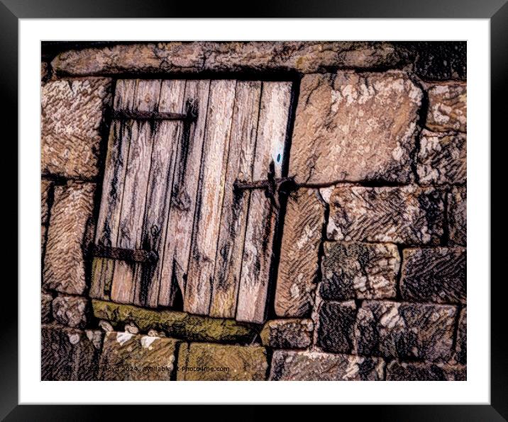 Doorway, North Yorkshire Framed Mounted Print by Tom Lloyd