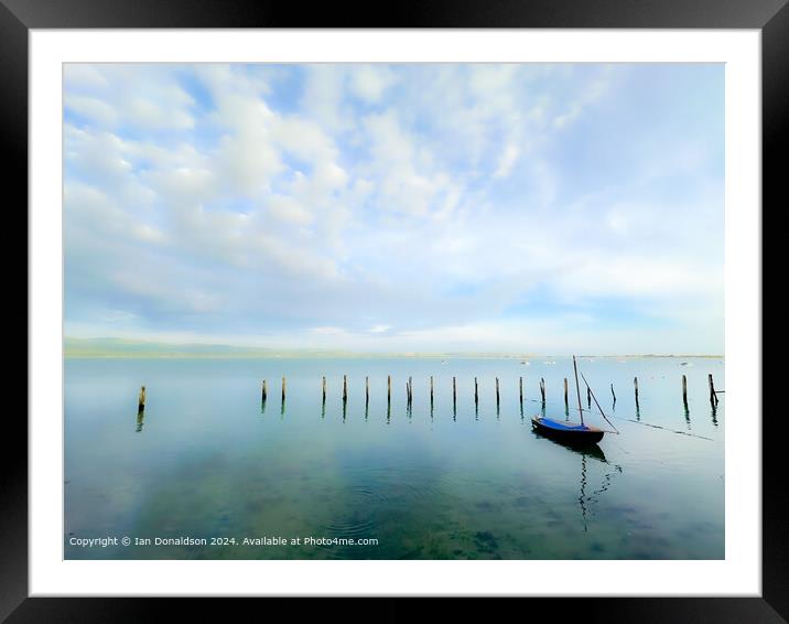 Tranquility at Penhelig Framed Mounted Print by Ian Donaldson