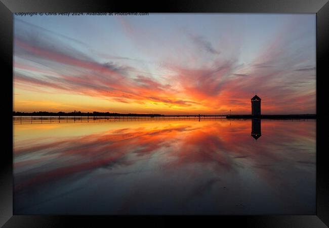 Brightlingsea Sunset Framed Print by Chris Petty