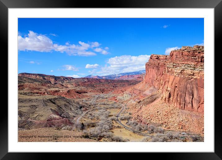 Capitol Reef National Park Landscape Framed Mounted Print by Madeleine Deaton