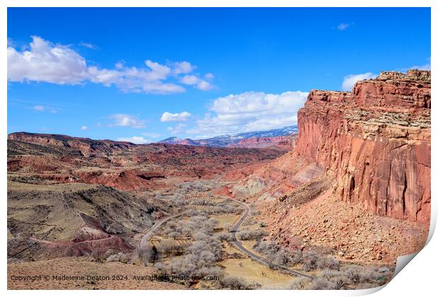 Capitol Reef National Park Landscape Print by Madeleine Deaton
