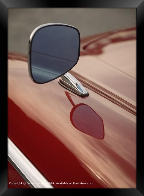 Volvo P1800 Wing Mirror Framed Print by Dave Bowman