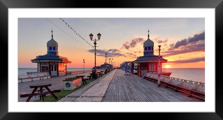 North Pier Sunset Framed Mounted Print by Michele Davis