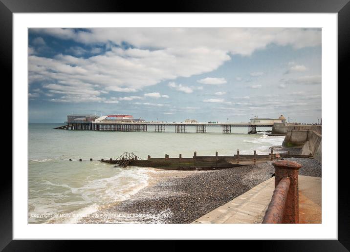 Cromer Pier Landscape Beauty Framed Mounted Print by Holly Burgess