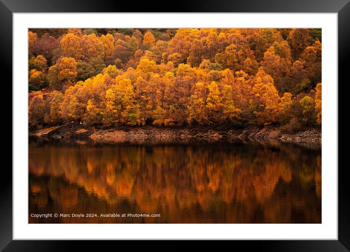 Glen Finglas Reflections Nature Framed Mounted Print by Marc Doyle