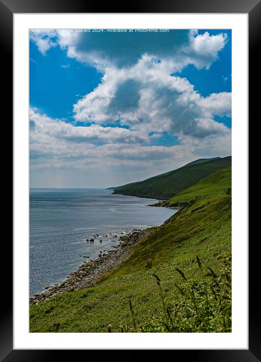 Dingle Ireland Sand and Sea Framed Mounted Print by Katie Sokald