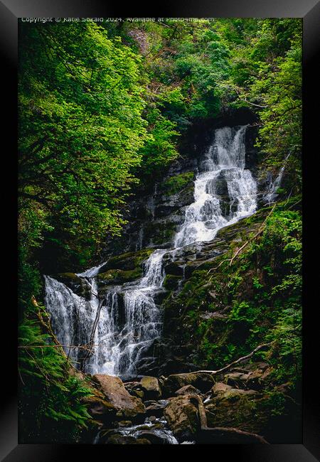 Muckross Waterfall Nature Framed Print by Katie Sokald
