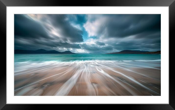 Luskentyre Beach Isle of Harris Framed Mounted Print by Steve Smith
