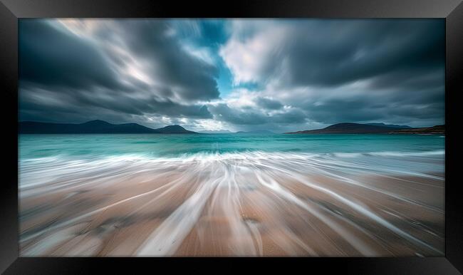 Luskentyre Beach Isle of Harris Framed Print by Steve Smith