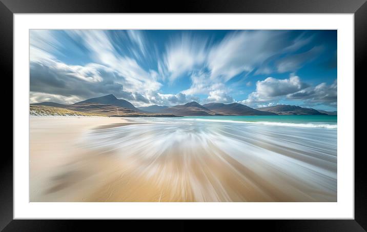 Luskentyre Beach Framed Mounted Print by Steve Smith