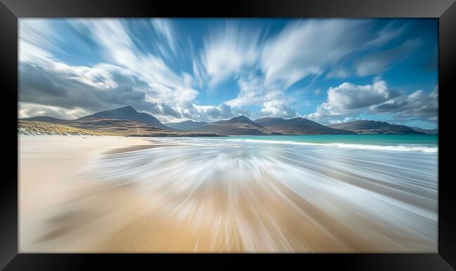 Luskentyre Beach Framed Print by Steve Smith