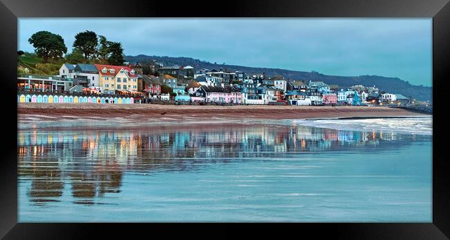 Lyme Regis Panorama Framed Print by Darren Galpin