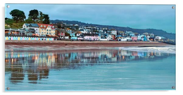 Lyme Regis Panorama Acrylic by Darren Galpin