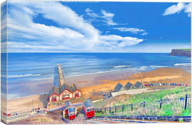 Saltburn-by-the-Sea  Canvas Print by Alison Chambers