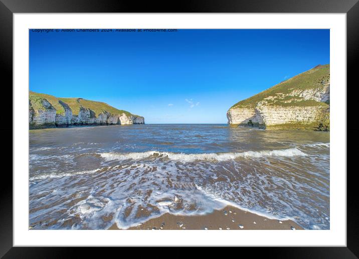North Landing Beach Framed Mounted Print by Alison Chambers