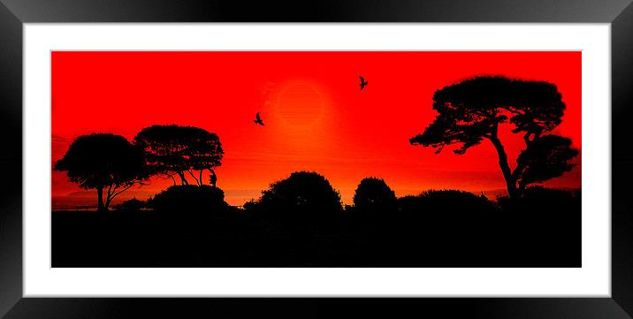 Abstract View Framed Mounted Print by Louise Godwin