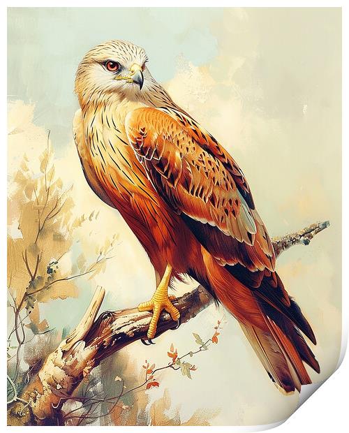 Red Kite Bird of Prey Print by Steve Smith