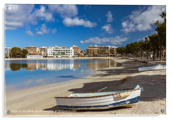 Alcudia Port, Majorca Acrylic by Jim Monk