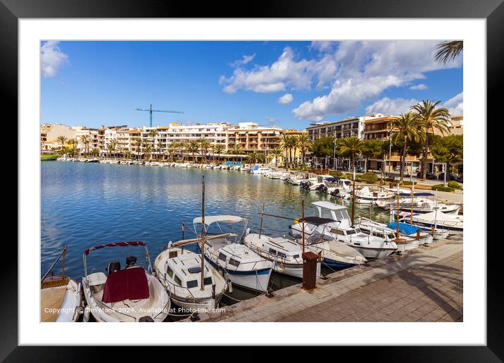 Alcudia Promenade and Harbour Framed Mounted Print by Jim Monk
