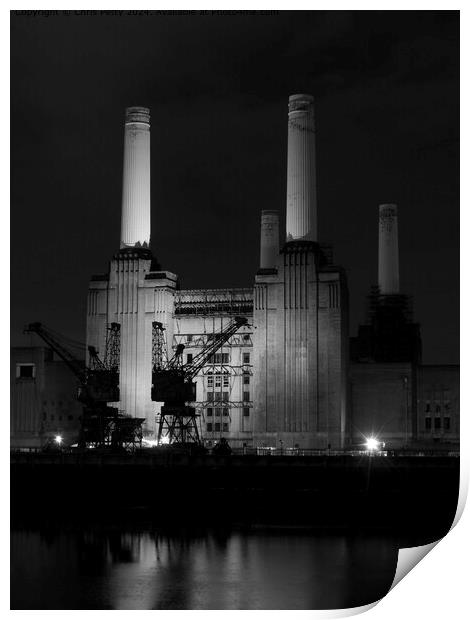 Battersea Power Station   Print by Chris Petty