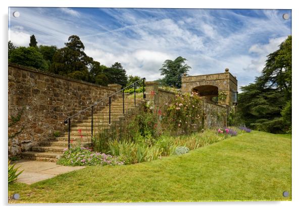 Steps at Chartwell in Westerham Kent UK Acrylic by John Gilham