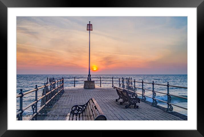 Sunrise Pier Swanage Framed Mounted Print by Kenn Sharp