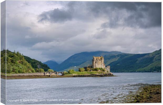 Early Evening Light on Eilean Donan Canvas Print by Kasia Design
