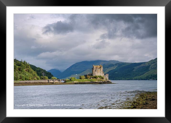 Early Evening Light on Eilean Donan Framed Mounted Print by Kasia Design