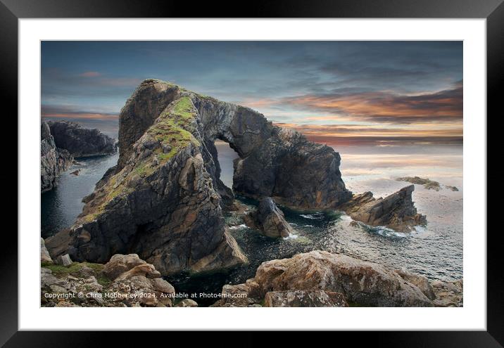 Sunset Seascape Lewis Framed Mounted Print by Chris Mobberley