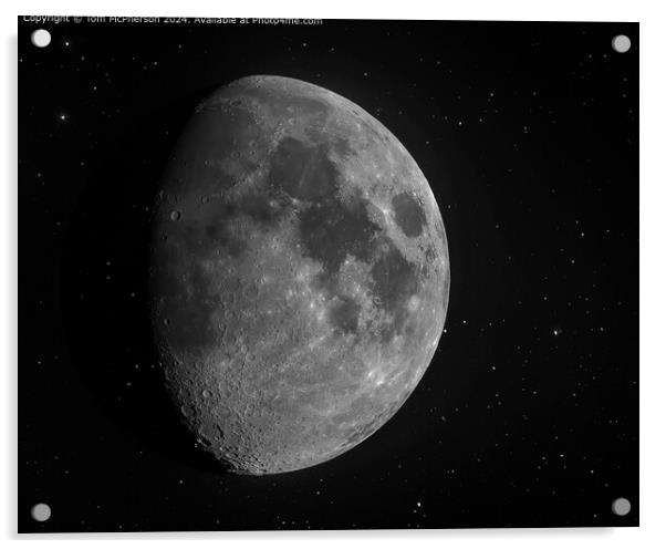 Full Moon Night Sky Astrophotography Acrylic by Tom McPherson