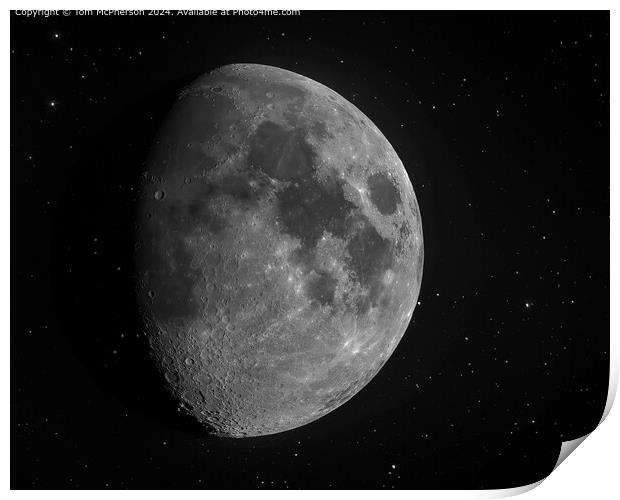 Full Moon Night Sky Astrophotography Print by Tom McPherson