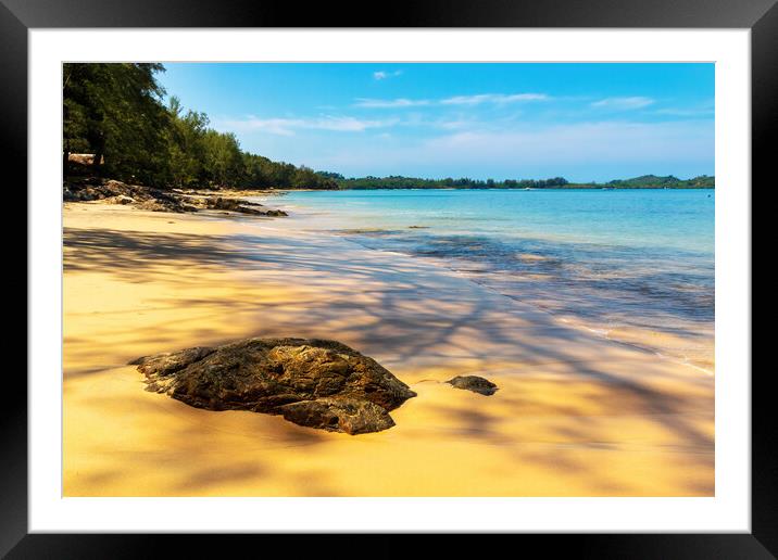 Koh Phayam Beach, Thailand Paradise Framed Mounted Print by Kevin Hellon