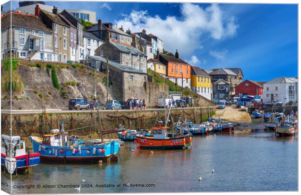 Mevagissey  Canvas Print by Alison Chambers