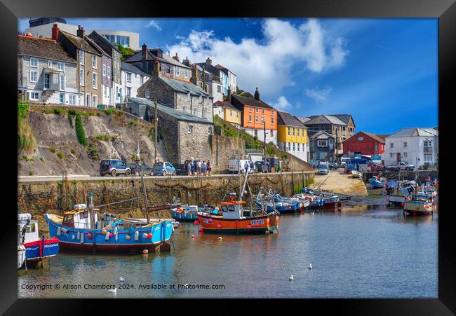 Mevagissey  Framed Print by Alison Chambers