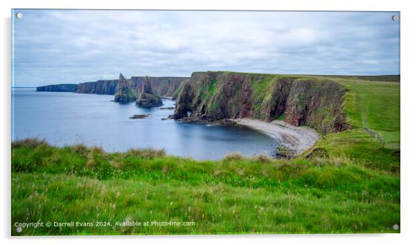 Duncansby Stacks Acrylic by Darrell Evans