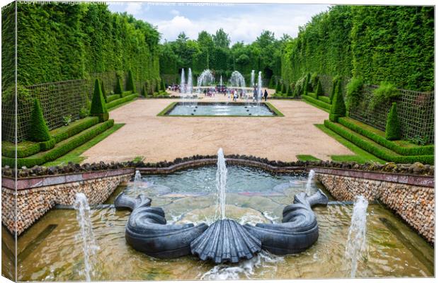 Grove of the Three Fountains, Palace of Versailles Canvas Print by Angus McComiskey