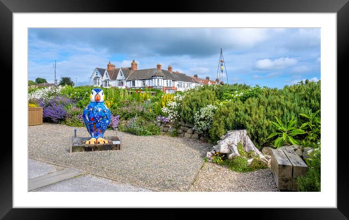 Hornsea Seafront Penguin Framed Mounted Print by Tim Hill