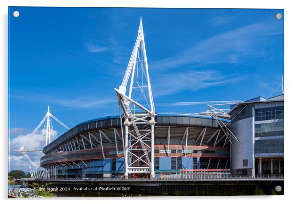 Principality Stadium Cardiff Acrylic by Jim Monk