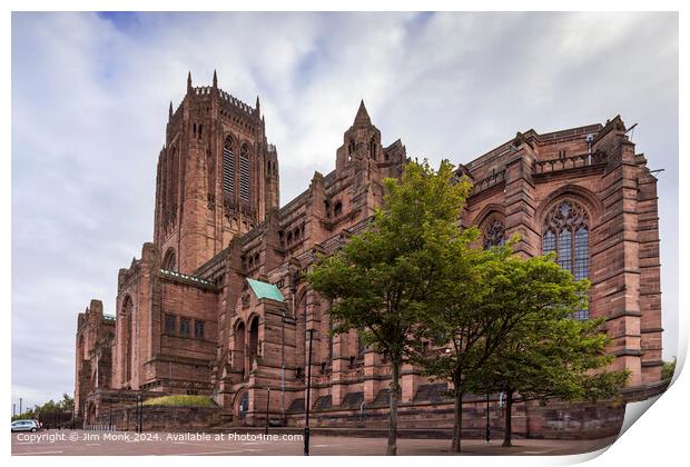 Liverpool Anglican Cathedral Print by Jim Monk
