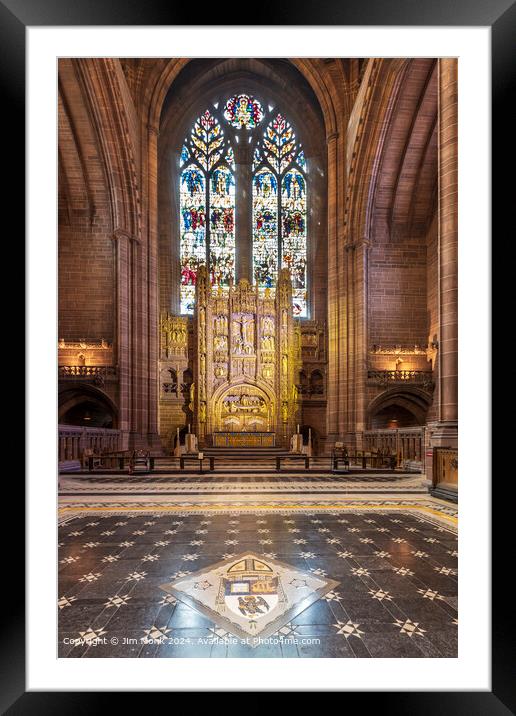 Liverpool Cathedral Lady Chapel Framed Mounted Print by Jim Monk